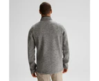 Kathmandu Aikman Men's Fleece Jacket - Grey Steel Marle