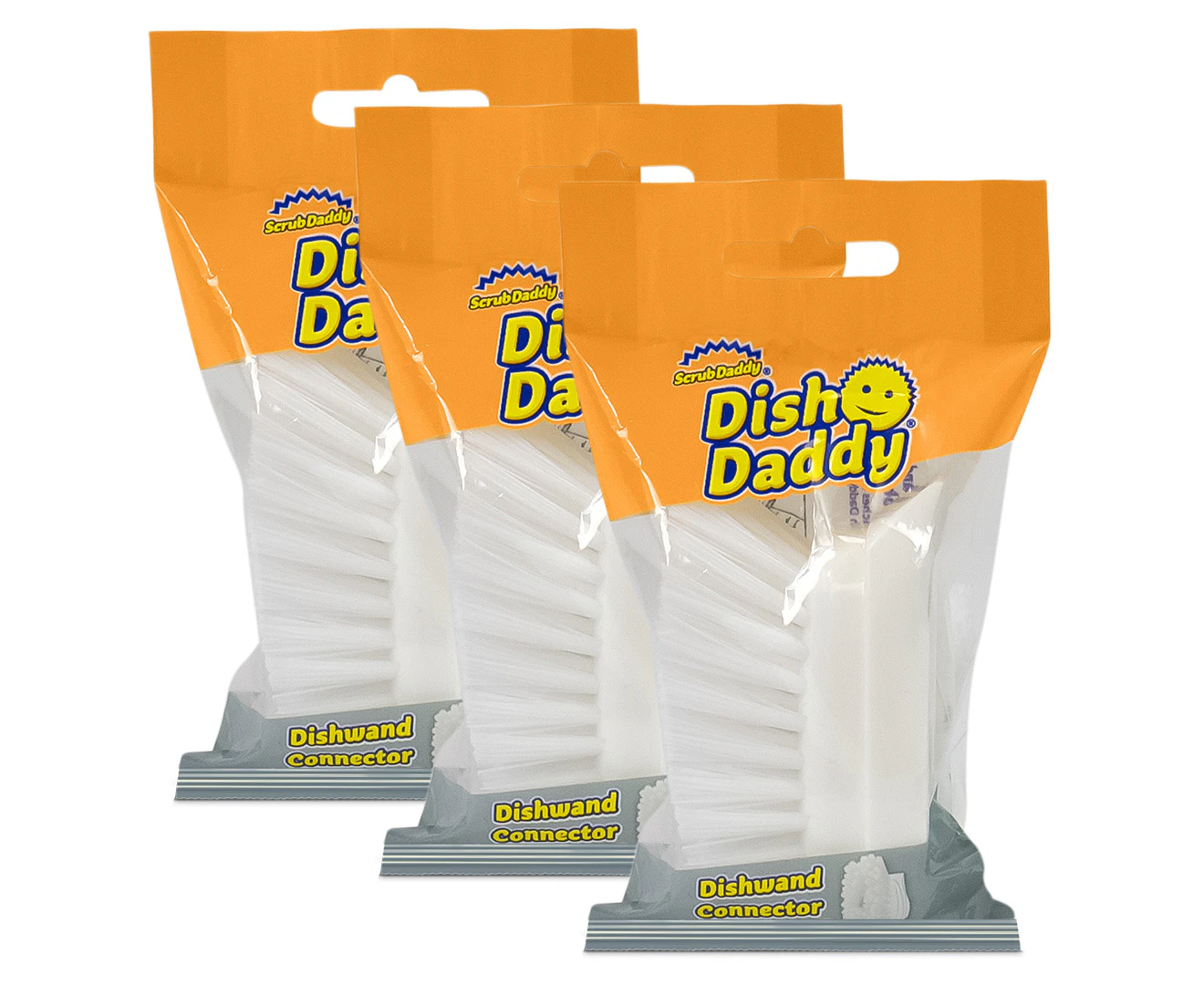 3 x Scrub Daddy Dish Daddy Brush Head