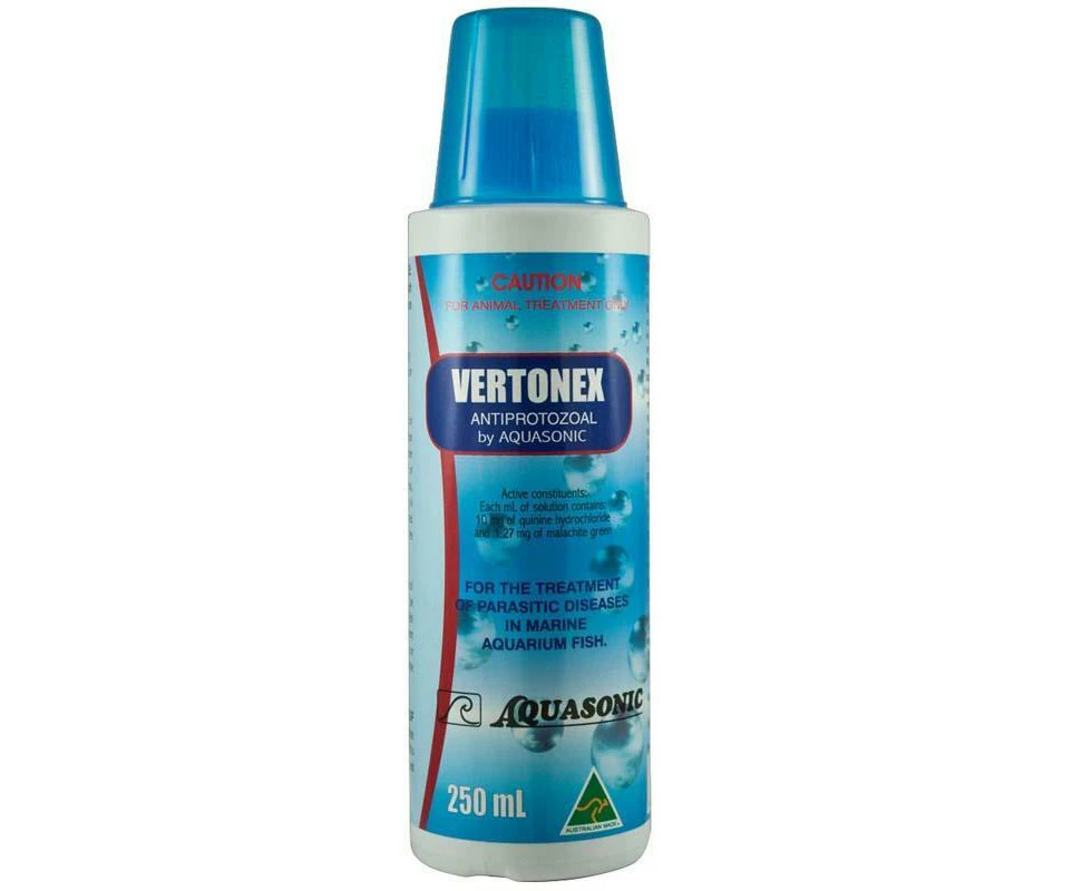 Aquasonic Vertonex 250ml Marine Antiprotozoal Reef Safe White Spot Treatment