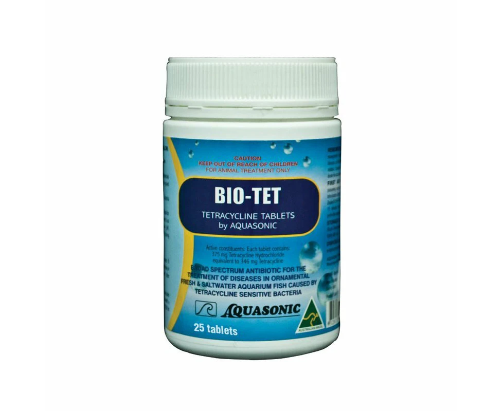 Aquasonic Bio-Tet 25tabs Tetr4cycline