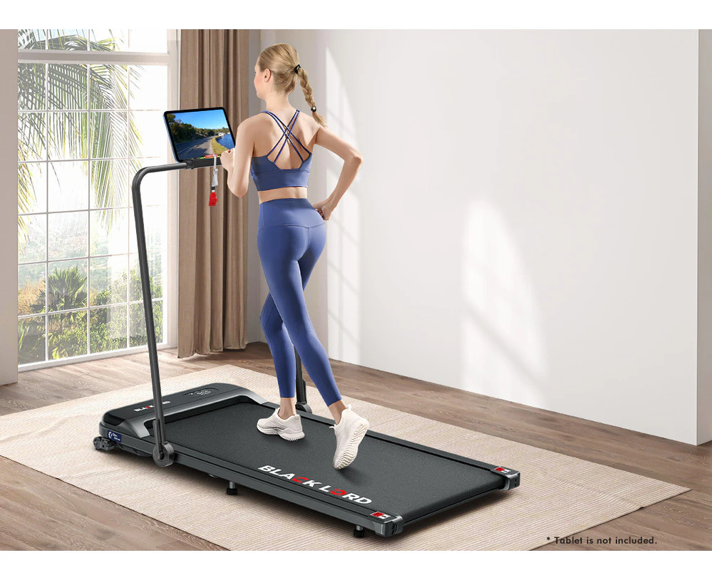 BLACK LORD Treadmill Electric Walking Pad Home Office Gym Fitness Incline MS2