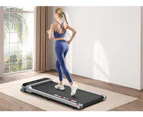 BLACK LORD Treadmill Electric Walking Pad Home Office Gym Fitness Incline MS2 Silver