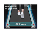 BLACK LORD Treadmill Electric Walking Pad Incline Black Foldable Silver w/ Smart Watch