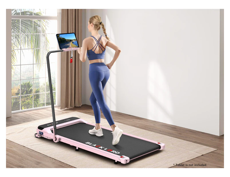 BLACK LORD Treadmill Electric Walking Pad Home Office Gym Fitness Incline MS2 Pink