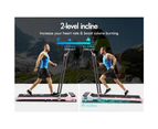 BLACK LORD Treadmill Electric Walking Pad Home Office Gym Fitness Incline MS2 Pink