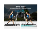 BLACK LORD Treadmill Electric Walking Pad Home Office Gym Fitness Incline MS2 White