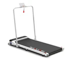 BLACK LORD Treadmill Electric Walking Pad Incline Foldable White w/ Smart Watch