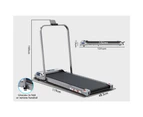 BLACK LORD Treadmill Electric Walking Pad Home Office Gym Fitness Foldable Silver