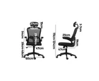 Oikiture Mesh Office Chair Black