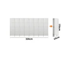 Oikiture 8 Panel Room Divider Wooden - White