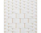 Oikiture 8 Panel Room Divider Wooden - White