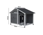 Alopet Dog Kennel Kennels House Outdoor Pet Wooden Large Cage Cabin Box Awning