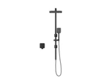 WELS 10" Rain Shower Head Set Square Handheld With Shower Mixer Tap Black