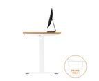 Oikiture Standing Desk Leg Frame Dual Motor White