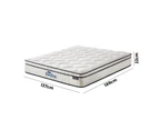 Bedra Double Mattress Luxury Boucle Fabric Euro Top Pocket Spring Bed Medium 22cm