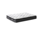 Bedra Queen Mattress Cool Gel Foam Bonnell Spring Luxury Pillow Top Bed 22cm