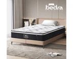 Bedra King Single Mattress Cool Gel Foam Euro Top Bed Pocket Spring Medium 22cm
