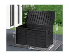 Livsip Outdoor Storage Box 290L Garden Cabinet Container Deck Tool Lockable Chest