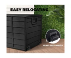 Livsip Outdoor Storage Box 290L Garden Cabinet Container Deck Tool Lockable Chest