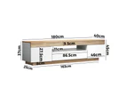 Oikiture Entertainment Unit LED 180CM - Natural/White