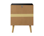 Oikiture Bedside Table Set of 2