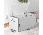 Oikiture Kids Toy Box Storage Chest Cabinet Clothes Children Bench Room Organiser