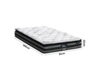 Bedra Single Mattress Cool Gel Foam Bonnell Spring Luxury Pillow Top Bed 22cm