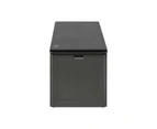 Livsip Outdoor Storage Box Bench 490L Cabinet Container Garden Deck Tool Grey