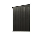 Livsip 2.38x1.31M Garden Shed With Metal Base - Zinc