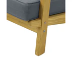Livsip Outdoor Armchair Furniture Sun Lounge Wood Chair Patio Beach Garden Sofa