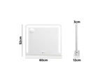 Oikiture 60x52cm Bluetooth Hollywood LED Makeup Mirror Vanity Wall Mirrors Standing Wall Mounted