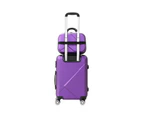 Mazam 2PCS Luggage Suitcase Trolley Set Travel TSA Lock Storage Hard Case Purple