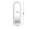 Oikiture 1.6M Full Length Mirror Boucle Frame Floor Mirrors Dressing Bedroom