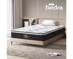 Bedra Single Mattress Cool Gel Foam Euro Top Bed Pocket Spring Medium Firm 22cm