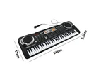 Mazam 61 Keys Piano Keyboard Electronic Musical Kids Toy Gift With Microphone