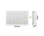 Oikiture 6 Panel Room Divider Wooden - White