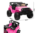 Mazam Kids Ride On Car Jeep 12V Electric Vehicle Toy Remote Cars Gift LED Light Pink