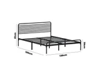 Oikiture Metal Bed Frame Double Size