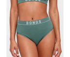 Retro Rib Hi Bikini Briefs - Bonds - Green