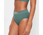 Retro Rib Hi Bikini Briefs - Bonds - Green