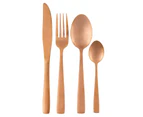 2 x Daniel Brighton 16-Piece 18/0 Stainless Steel Cutlery Set - Matte Rose Gold