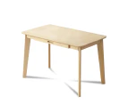 MIUZ Computer Desk Office Study Desks Laptop Table Drawers Workstation Nordic Natural 80x50x72cm