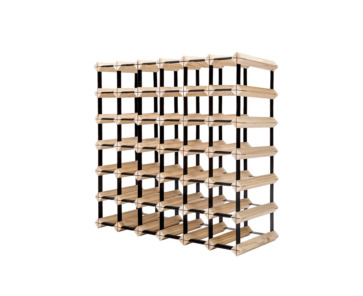 Glasshaus 42 Bottle Timber Wine Rack Wooden Storage System Cellar Organiser