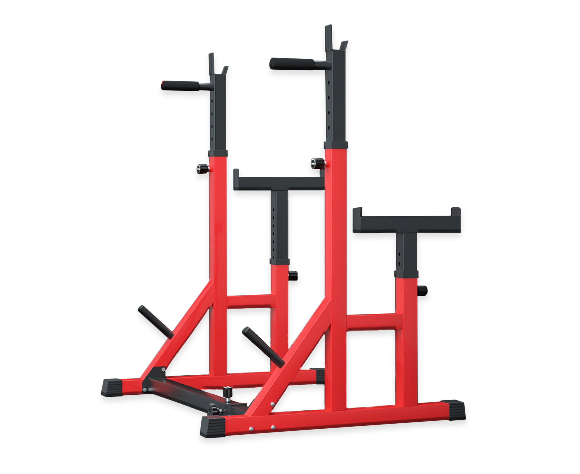 FitnessLab Adjustable Squat Rack Pair Fitness Exercise Weight Lifting Gym Home Gym Barbell Stand