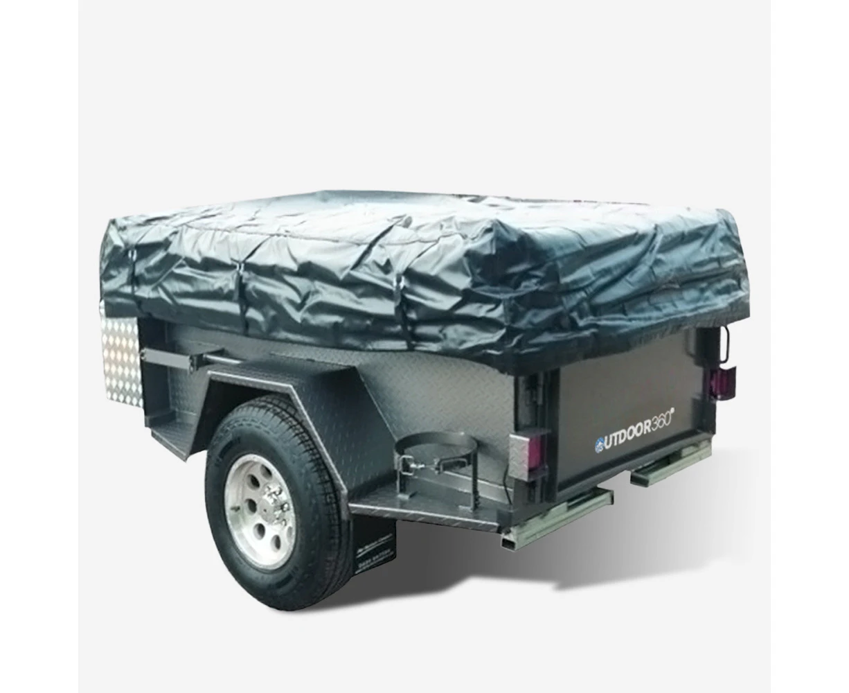 Outdoor360 PVC Travel Covers For Camper Trailer Tent, Fit For Approx 2.3x1.75M Bed Base, New Upgrade