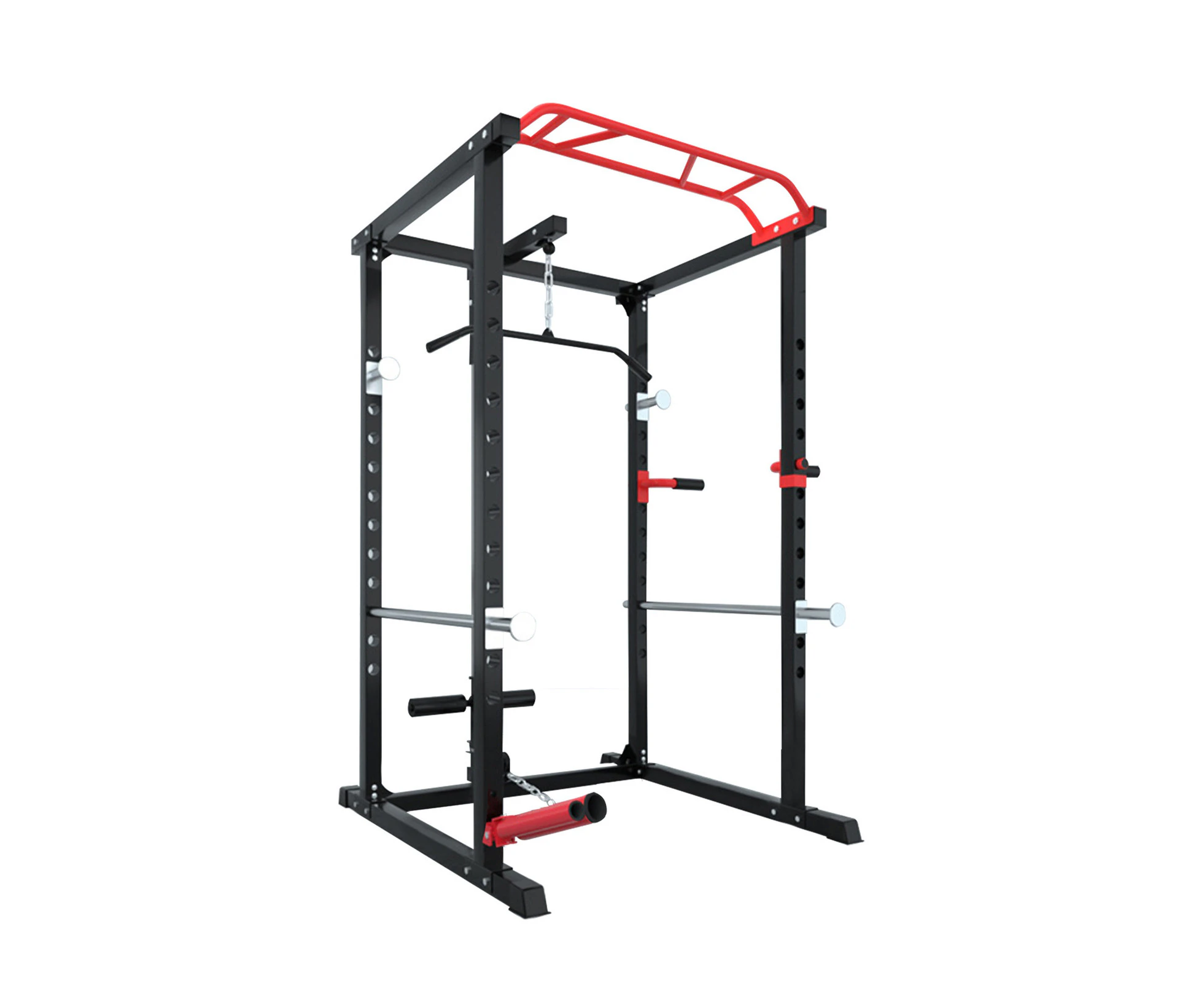 FitnessLab Power Rack Cage Multi-Function Adjustable Tower Gym Workout System 200kg Capacity