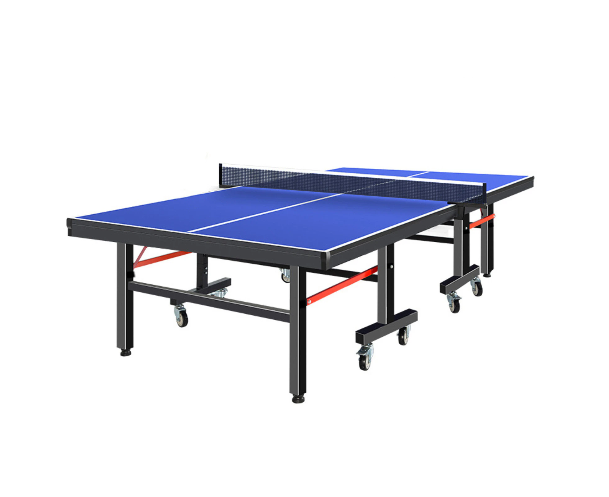 FitnessLab 18mm Top Table Tennis Table Kit Ping Pong Set Retractable Net Rack + 2 bats + 3 balls