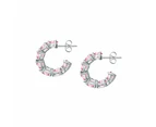 Chiara Ferragni Diamond Heart Fairytale Hoop Earrings