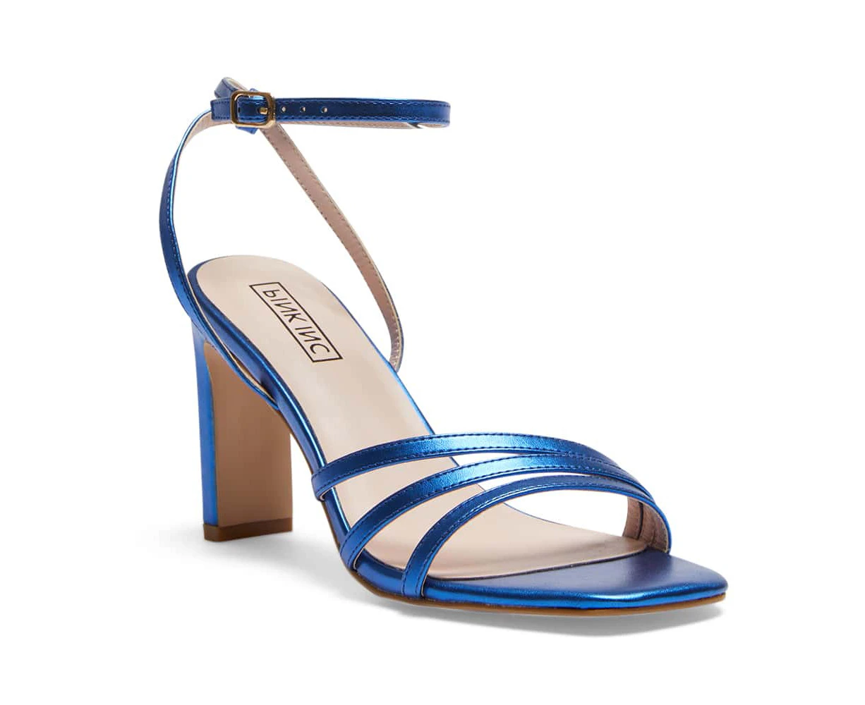 Womens Footwear Pink Inc Lara Blue Metallic Sandal