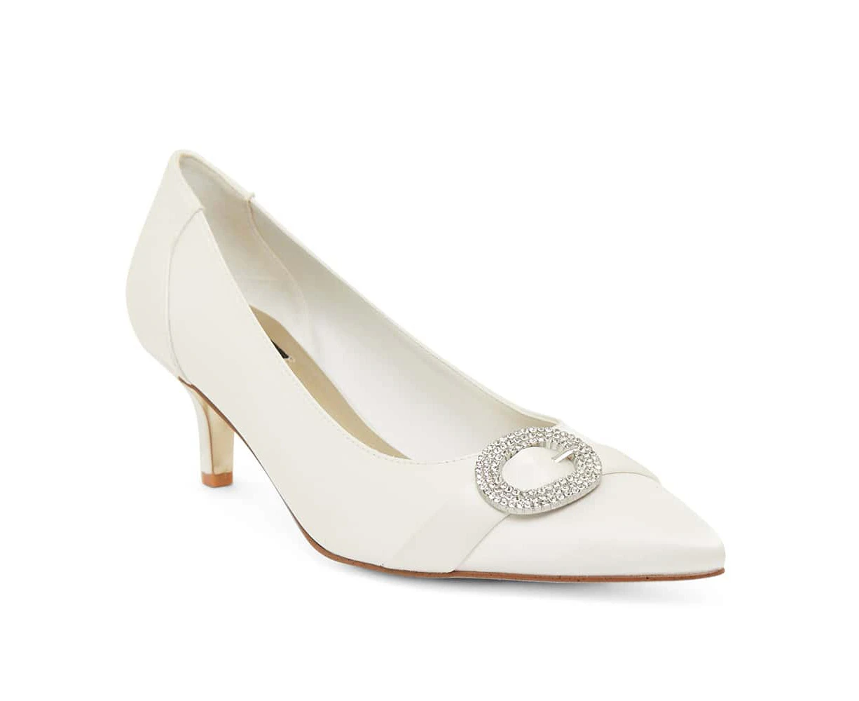 Womens Footwear Alan Pinkus Tina Ivory Satin Pump